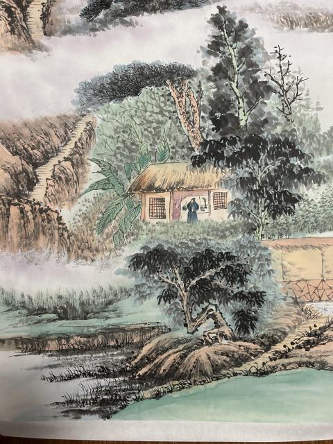古玩字畫(huà)徐國(guó)成精品山水拍賣，當(dāng)前價(jià)格988元