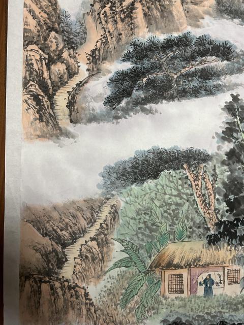 古玩字畫(huà)徐國(guó)成精品山水拍賣，當(dāng)前價(jià)格988元