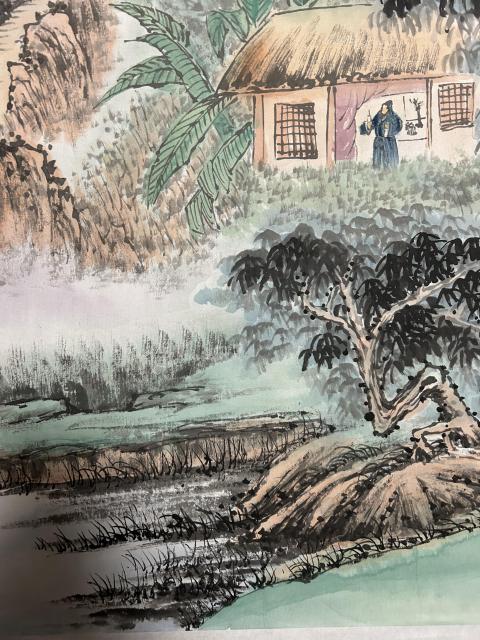 古玩字畫(huà)徐國(guó)成精品山水拍賣，當(dāng)前價(jià)格988元