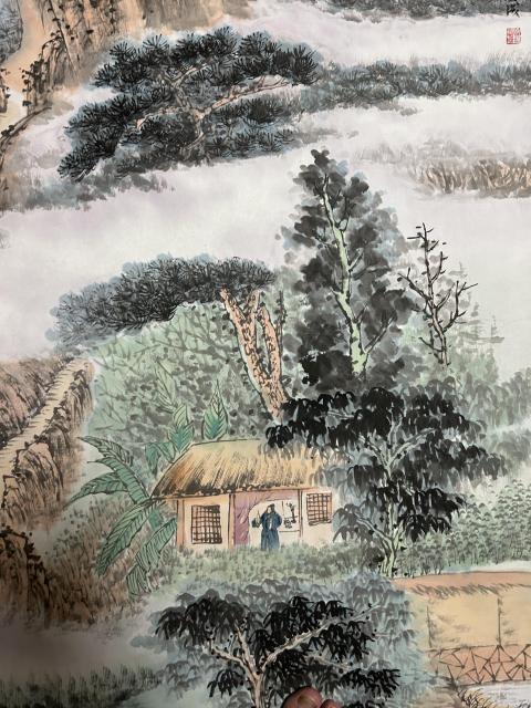古玩字畫(huà)徐國(guó)成精品山水拍賣，當(dāng)前價(jià)格988元