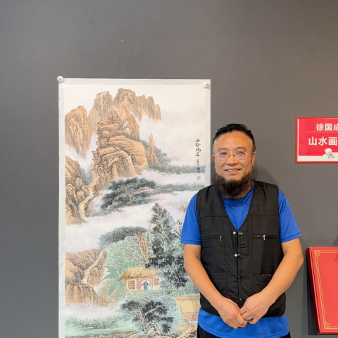 古玩字畫(huà)徐國(guó)成精品山水拍賣，當(dāng)前價(jià)格988元