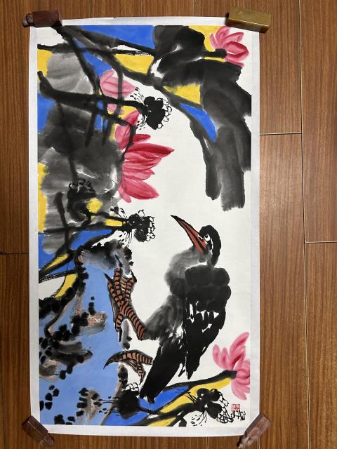古玩字畫于江平《花鳥畫》拍賣,當前價格788元