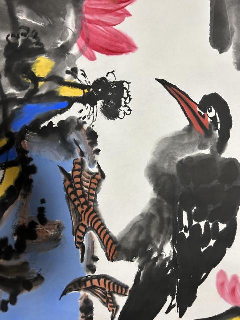 古玩字畫于江平《花鳥畫》拍賣,當前價格788元