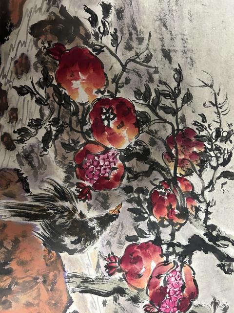 古玩字畫周慧老師精品《秋景兆豐年》拍賣，當前價格850元