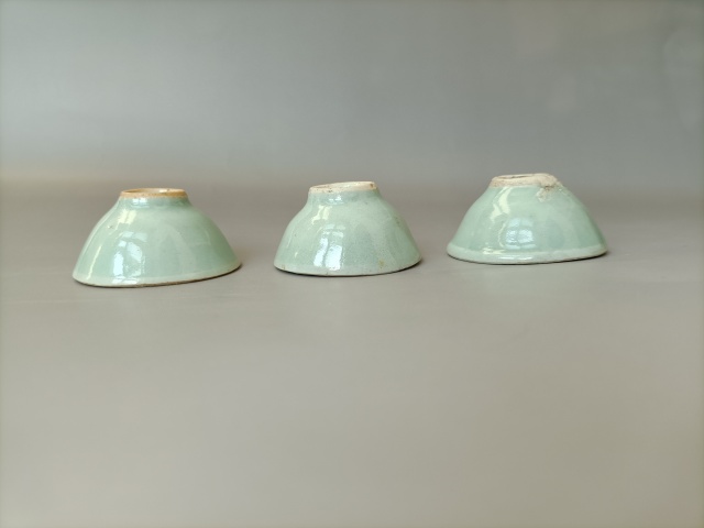 古玩陶瓷豆青釉杯拍賣,當前價格198元