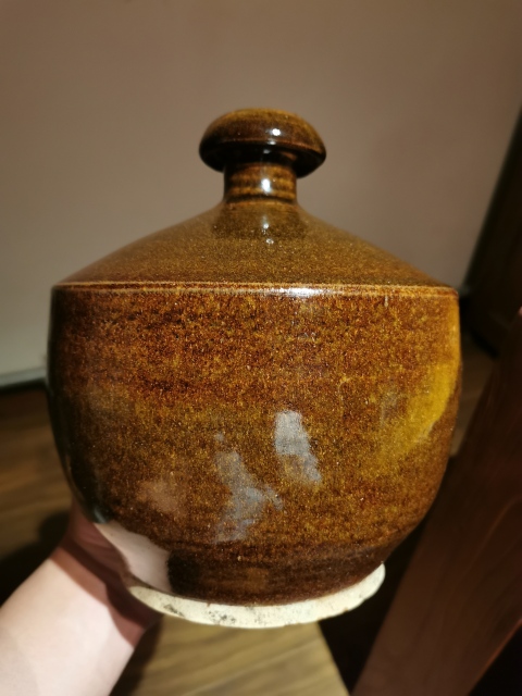 古玩陶瓷明代·褐釉窯變嘟嚕瓶（公元1368-1644）拍賣(mài)，當(dāng)前價(jià)格1680元
