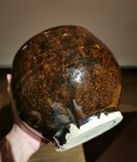 古玩陶瓷明代·玳/瑁釉窯變嘟嚕瓶(公元1368-1644)拍賣,當前價格588元