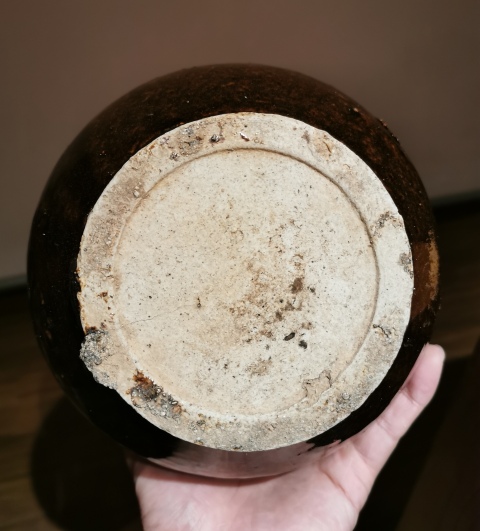 古玩陶瓷明代·玳/瑁釉窯變嘟嚕瓶(公元1368-1644)拍賣,當前價格588元