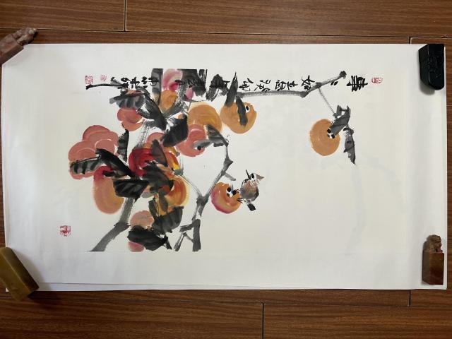 古玩字畫(huà)廖宗柳《事事如意》拍賣(mài),當(dāng)前價(jià)格480元