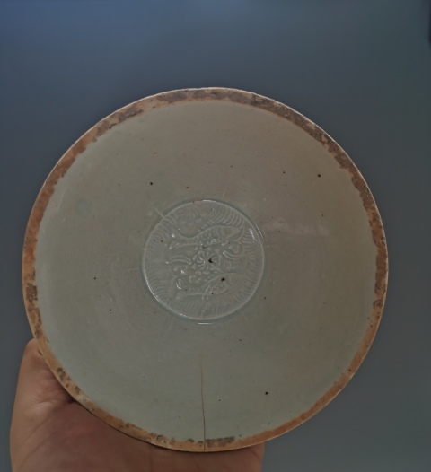 古玩陶瓷宋元·青白釉雙魚紋芒口碗拍賣,當前價格580元