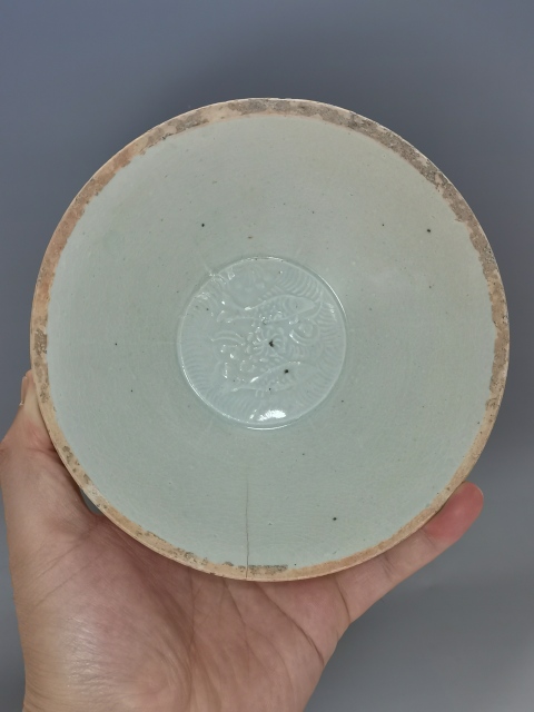 古玩陶瓷宋元·青白釉雙魚紋芒口碗拍賣,當前價格580元