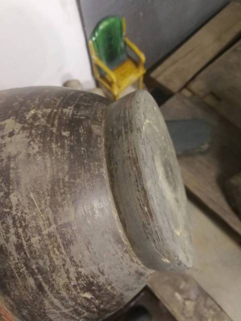古玩陶瓷鋪首彩繪陶罐拍賣,當前價格999元