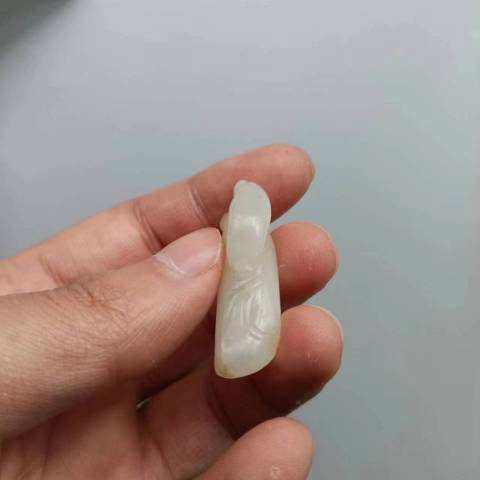 古玩玉器清代和田白玉瓜果拍賣,當前價格2800元