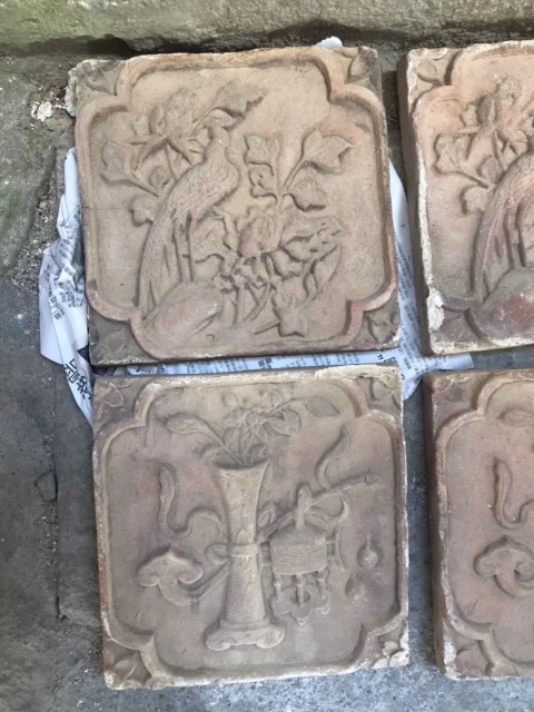 古玩雜項花磚六塊拍賣,當前價格2580元