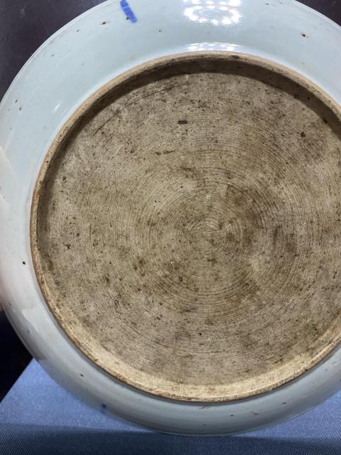 古玩陶瓷清,青花釉里紅魚紋盤拍賣,當前價格1080元