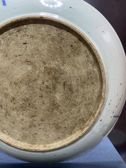 古玩陶瓷清,青花釉里紅魚紋盤拍賣,當前價格1080元