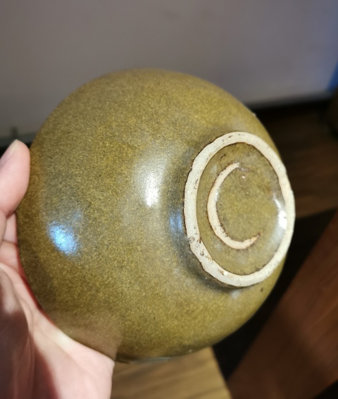 古玩陶瓷清末民初?茶葉沫釉大碗拍賣，當前價格858元
