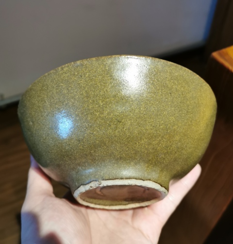 古玩陶瓷清末民初?茶葉沫釉大碗拍賣，當前價格858元