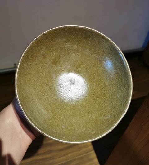 古玩陶瓷清末民初?茶葉沫釉大碗拍賣，當前價格858元