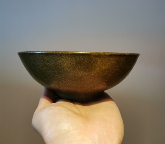 古玩陶瓷清末民初?茶葉沫釉大碗拍賣，當前價格858元