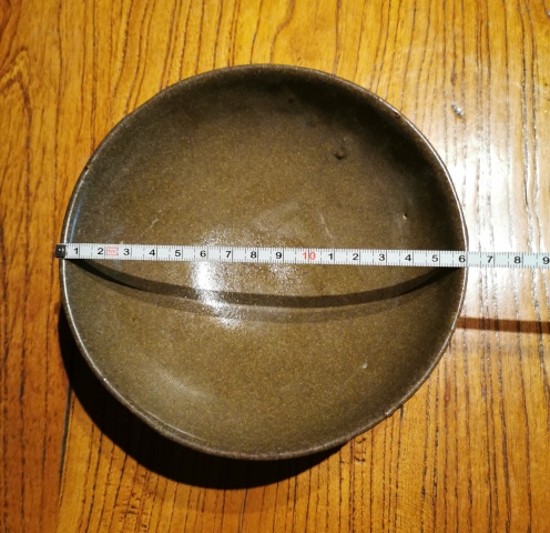 古玩陶瓷清末民初?茶葉沫釉大碗拍賣，當前價格858元
