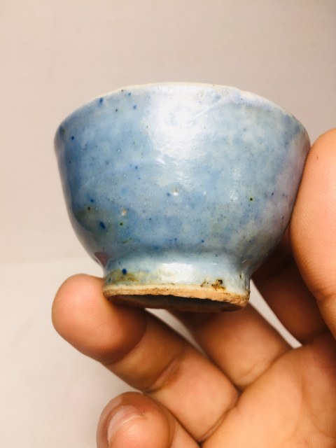 古玩陶瓷(清代)藍釉杯拍賣,當前價格0元