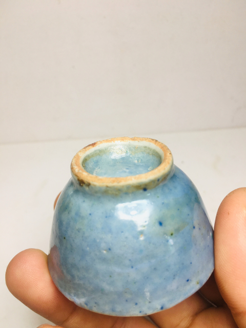 古玩陶瓷(清代)藍釉杯拍賣,當前價格0元