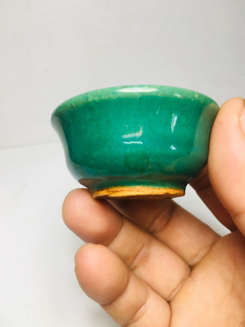 古玩陶瓷蘋果綠釉杯拍賣,當前價格2288元