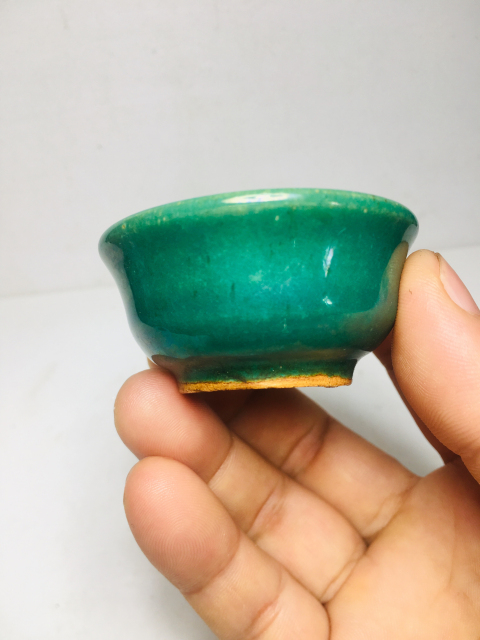 古玩陶瓷蘋果綠釉杯拍賣,當前價格2288元