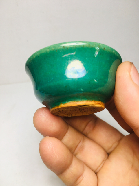 古玩陶瓷蘋果綠釉杯拍賣,當前價格2288元