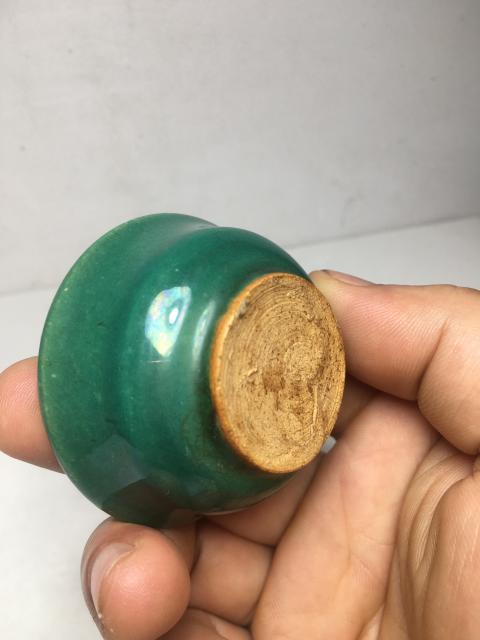 古玩陶瓷蘋果綠釉杯拍賣,當前價格2288元