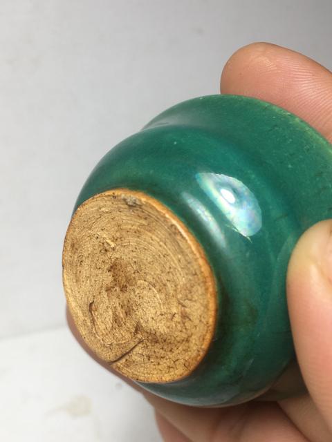 古玩陶瓷蘋果綠釉杯拍賣,當前價格2288元