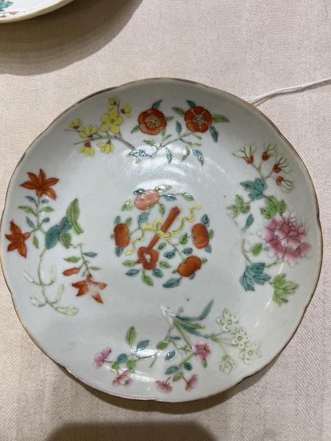 古玩陶瓷道光粉彩花卉紋盤拍賣,當前價格6000元