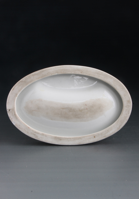 古玩陶瓷【7582】清雍正  粉彩折枝花卉紋硯臺拍賣，當(dāng)前價格19800元