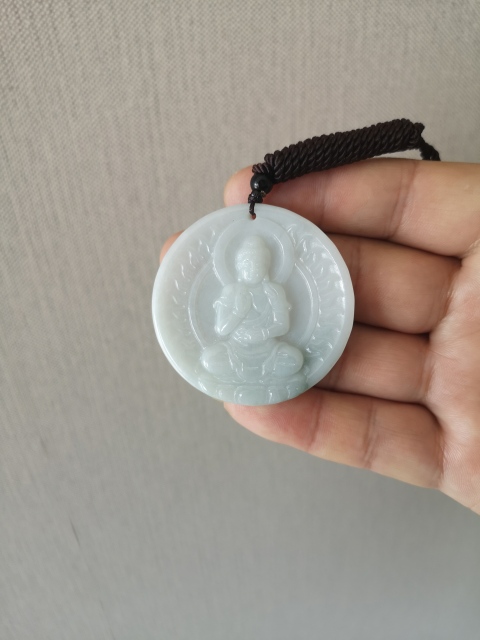 古玩玉器天然翡翠雕“無量壽佛”掛牌拍賣,當(dāng)前價格398元