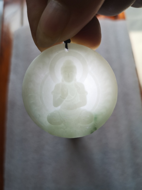 古玩玉器天然翡翠雕“無量壽佛”掛牌拍賣,當(dāng)前價格398元