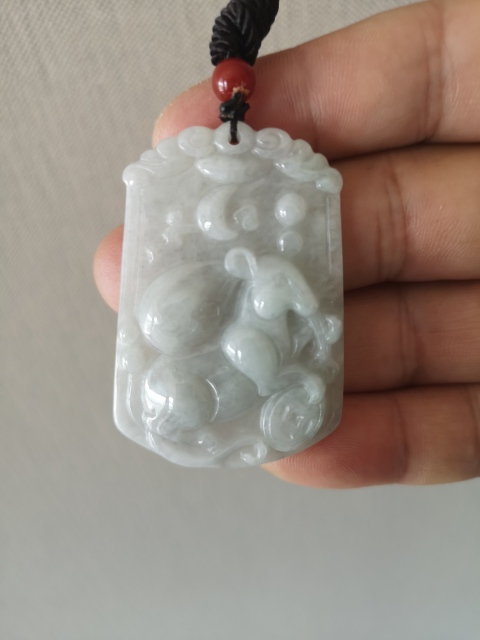 古玩玉器天然翡翠雕“財運亨通”掛牌拍賣,當前價格260元