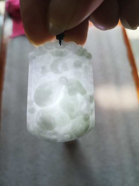 古玩玉器天然翡翠雕“財運亨通”掛牌拍賣,當前價格260元