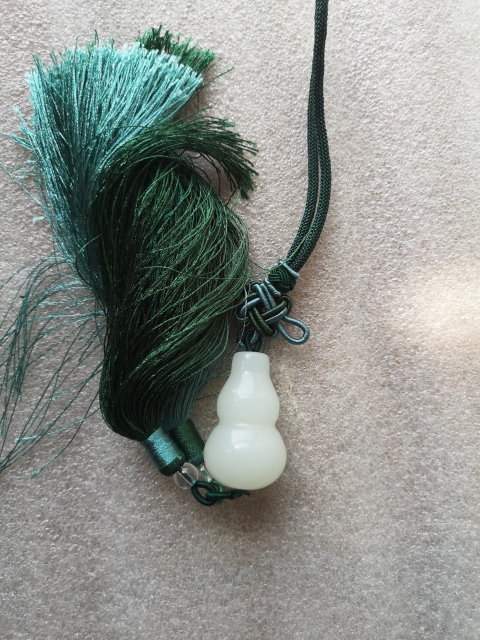 古玩玉器金絲玉葫蘆掛墜拍賣,當前價格220元