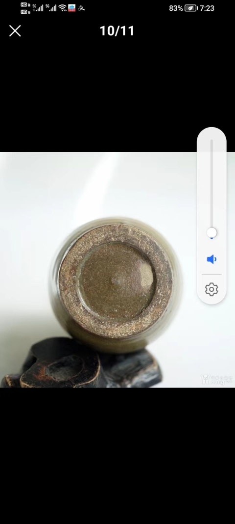 古玩陶瓷茶葉末釉撇口瓶拍賣，當(dāng)前價(jià)格3000元