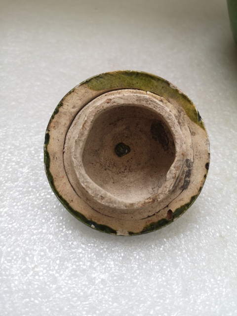 古玩陶瓷明末清初三彩蓋罐拍賣,當(dāng)前價格1100元
