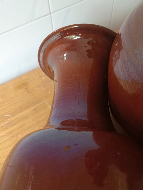 古玩陶瓷清中鈞紅釉觀音瓶拍賣，當前價格4600元