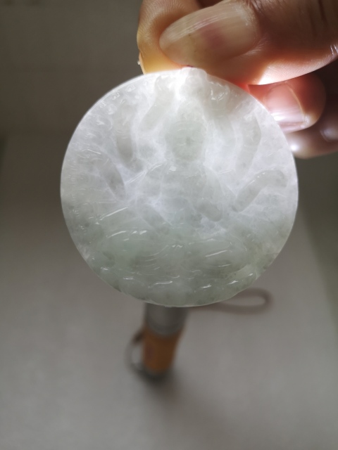 古玩玉器天然翡翠雕“千手觀音”牌拍賣,當(dāng)前價(jià)格480元