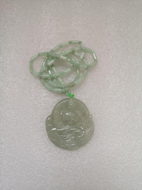 古玩玉器天然翡翠雕“普賢菩薩”掛牌拍賣，當前價格680元