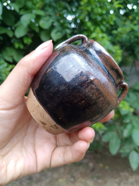 古玩陶瓷清代～四系窯變黑釉罐拍賣，當前價格11元