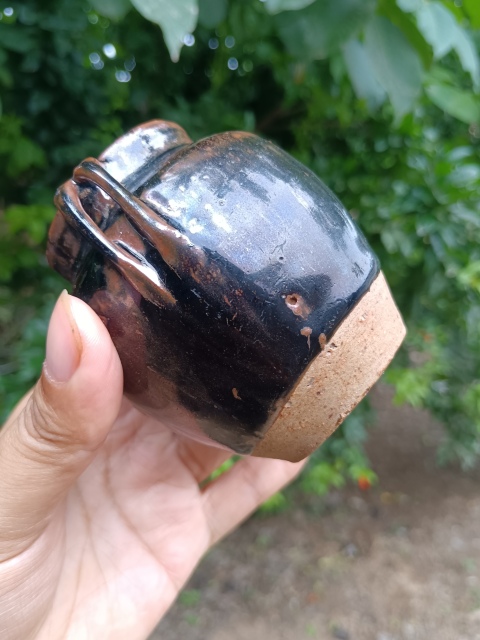 古玩陶瓷清代～四系窯變黑釉罐拍賣，當前價格11元