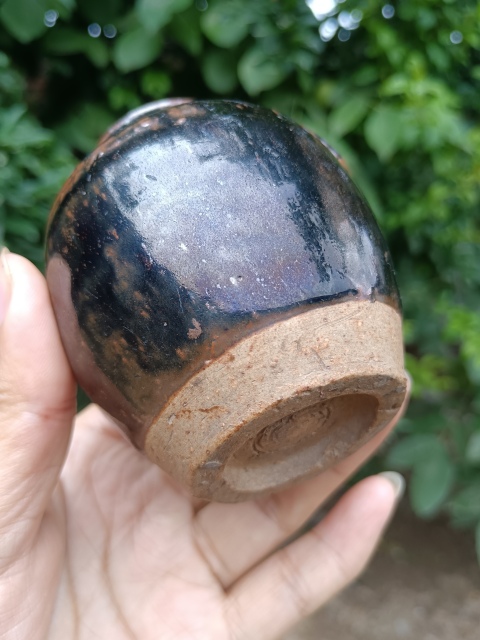 古玩陶瓷清代～四系窯變黑釉罐拍賣，當前價格11元