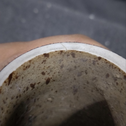 古玩陶瓷清中晚期?鐵銹紅釉瓶拍賣，當前價格4500元