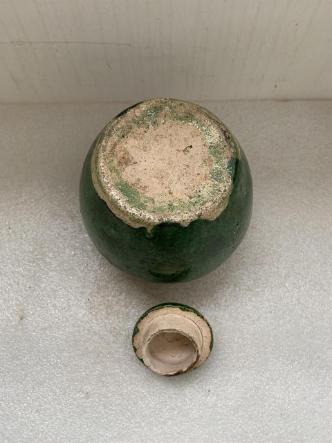 古玩陶瓷三彩蓋罐拍賣，當前價格750元
