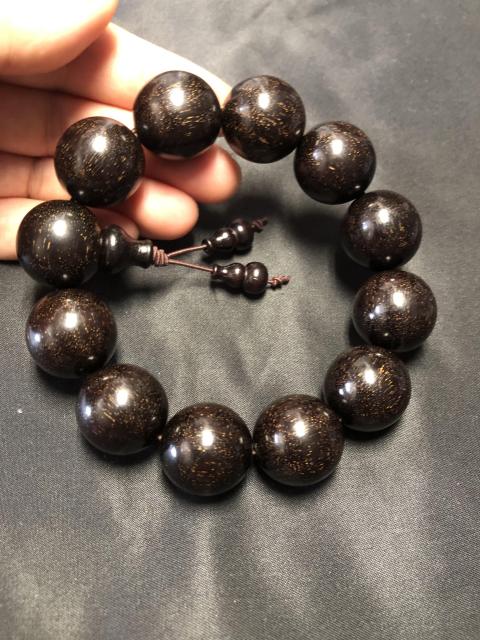 古玩玉器精品-天然紫檀木珠手串-念珠拍賣,當前價格336元